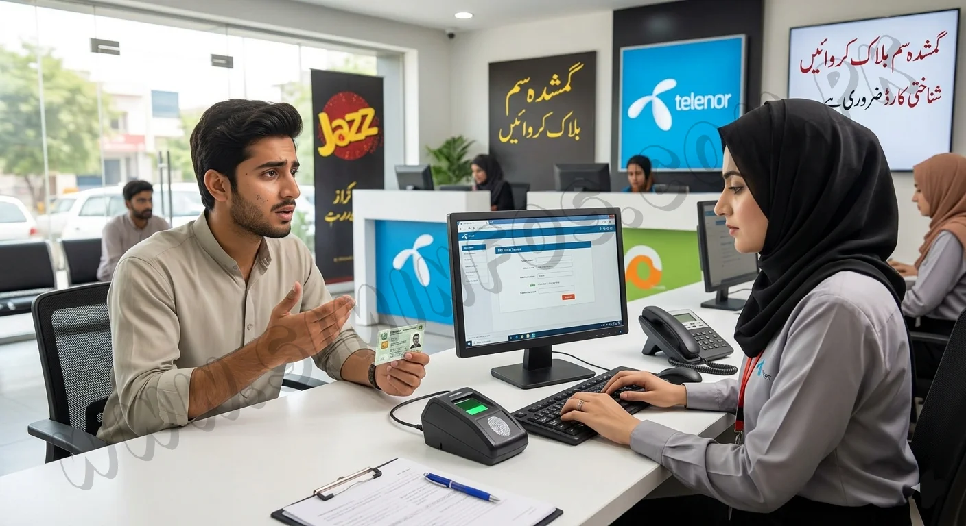  gumshuda sim ko band kesy karwain