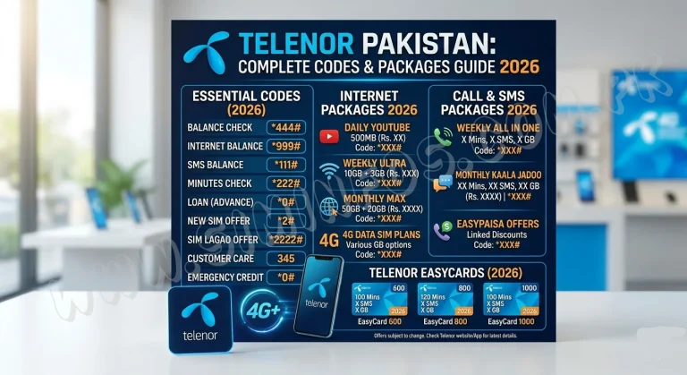 Telenor SIM Codes & Packages 2026